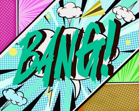 art background comic scane