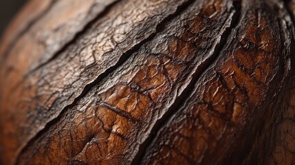 Close-up of a Japanese chestnut showcasing its rich brown texture and smooth surface, ideal for food photography and culinary presentations.