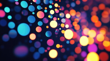 Fototapeta premium Abstract Colorful Bokeh Background with Bright Circular Lights