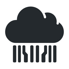 Cloud memory vector icon design