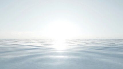 Obraz premium A serene seascape with a sun-drenched horizon and gently rippling water.