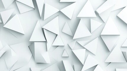 Abstract White Triangle Pattern on a Textured Surface