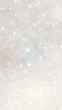 Sparkling silver glitter. Christmas, New Year and wedding celebration. Abstract star light background.Loop video.(124)