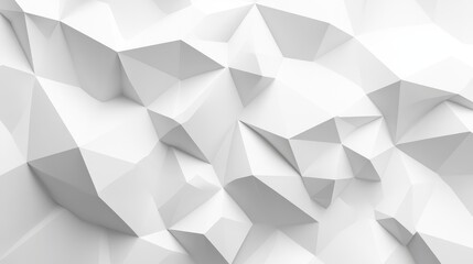 Fototapeta premium Abstract White Geometric Pattern with Triangular Shapes