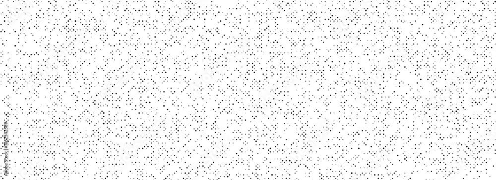 Poster Black dotted noise grid texture. Comic pixel grain pattern. Polka dot particle wallpaper. Irregular grainy overlay backdrop. Grunge net speckles effect. Vector stippled halftone texture background