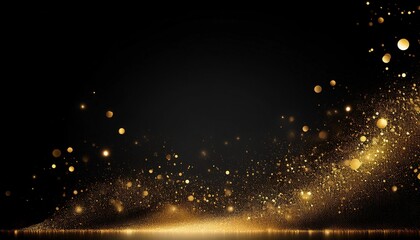 Obraz premium Background has gold dust sparkles with space for text A-11.4.13