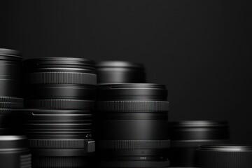 Black Camera Lens Collection