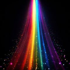 Background has rainbow stripes with space for text A-11.4.264