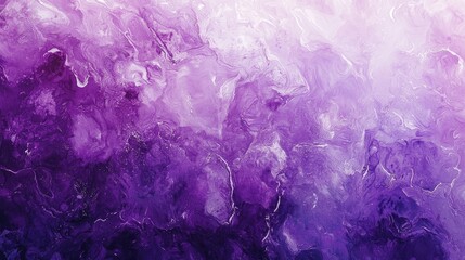 Fototapeta premium Abstract Purple and White Swirling Acrylic Painting