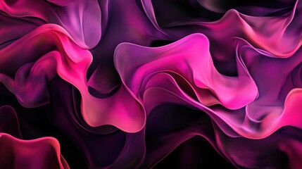 Obraz premium Abstract Purple and Pink Wavy Lines
