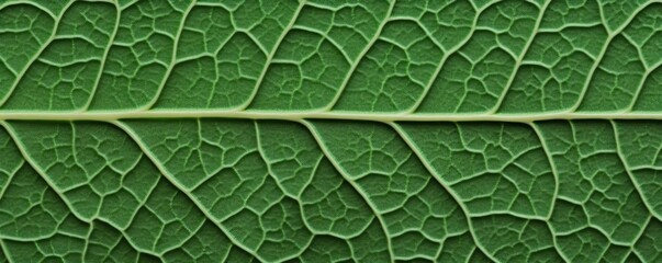 Detailed green leaf texture  background.