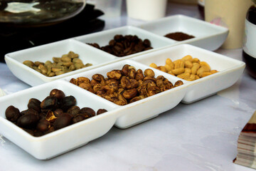Still life of coffee grinder machines