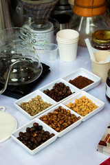 Still life of coffee grinder machines