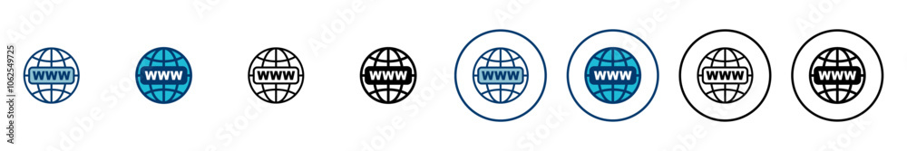 Wall mural web icon vector isolated on white background. website vector icon. internet world vector