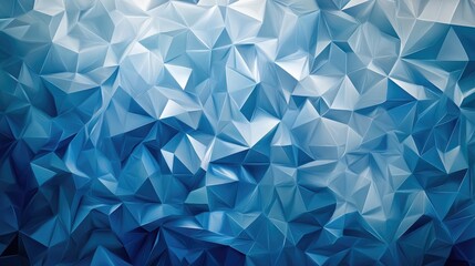 Abstract Blue Polygonal Pattern with Gradient