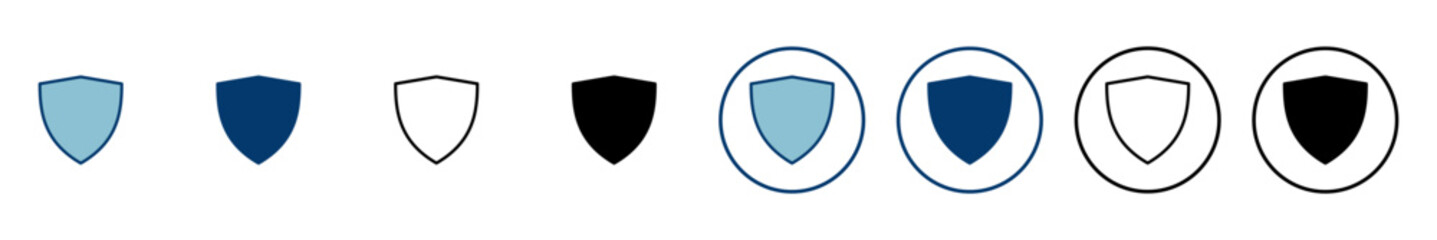 Fototapeta premium Shield vector vector icon isolated on white background. Protection icon vector. Security vector icon
