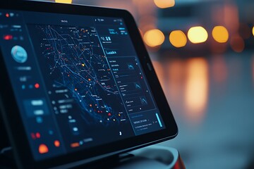 High-Tech Fleet Management System Interface