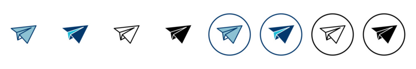 Plane icon vector isolated on white background. Aeroplane vector icon. Flight transport symbol. Travel element illustration. Holiday symbol. Airplane