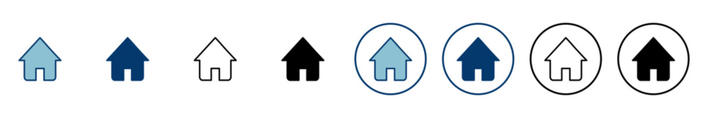 Home icon vector isolated on white background. House vector icon. Address