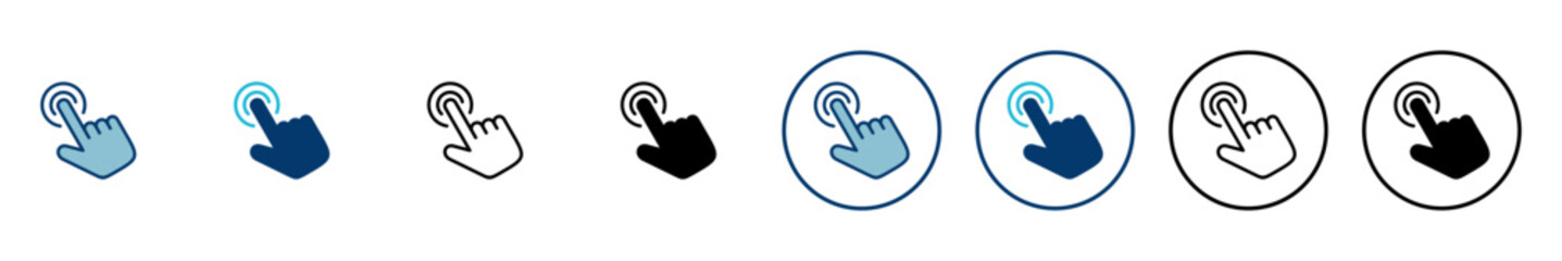 Hand cursor icon vector isolated on white background. Hand click icon. Finger pointer vector