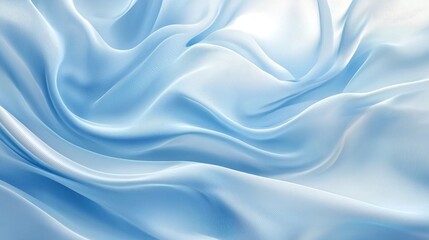Obraz premium Abstract Blue Fabric Texture with Smooth Waves and Lines