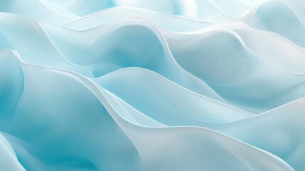 Obraz premium Abstract Wavy Blue and White Fabric Texture