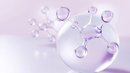 water drops on pink background