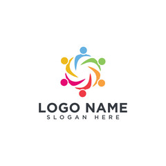 Colorful Community Connection Logo