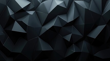 Fototapeta premium Abstract Dark Grey Geometric Pattern of Triangles