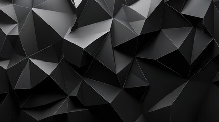 Fototapeta premium Abstract Black Geometric Triangular Pattern