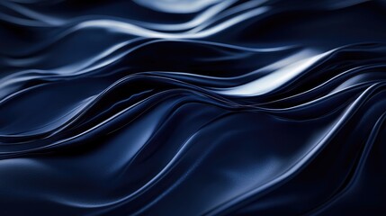 Obraz premium Abstract Wavy Blue Surface with Subtle Highlights