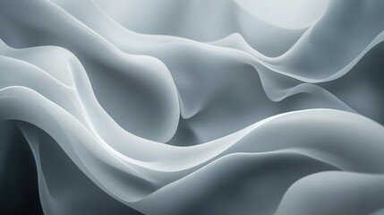 Obraz premium Abstract Gray and White Wavy Texture