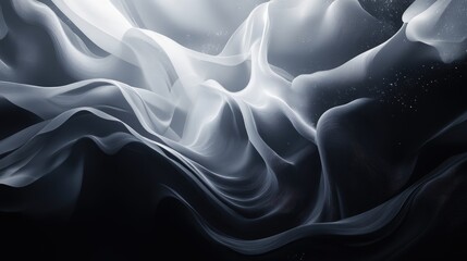 Obraz premium Abstract Wavy Lines and Fabric Texture with Glimmering Lights