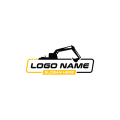 Construction Machinery Excavator Logo