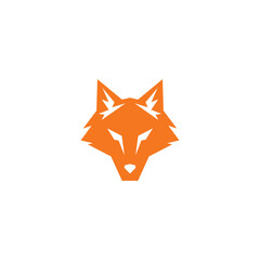 Obraz premium Geometric Fox Head Logo