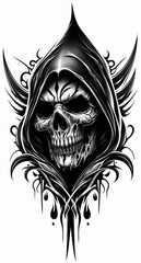 TRIBAL TATOO トライバル タトゥ 刺青 死神 grim reaper