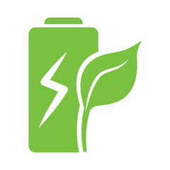 leaf with battery sustainable and renewable energy