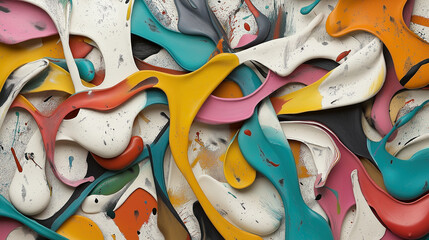 Abstract art paint - Generative AI