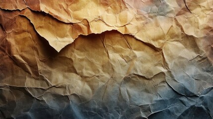 A close-up photograph of a crumpled paper texture.