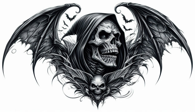TRIBAL TATOO トライバル タトゥ 刺青 死神 grim reaper