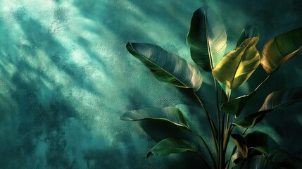 Image of a potted plant with a dark background and sunlight streaming through the leaves.