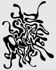 Liquid artwork clip art pattern background illustration vector fluidity streetwear clothing t shirt fashion element poster editable