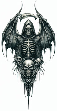 TRIBAL TATOO トライバル タトゥ 刺青 死神 grim reaper