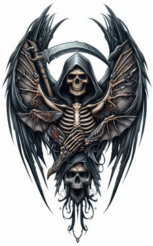 TRIBAL TATOO トライバル タトゥ 刺青 死神 grim reaper
