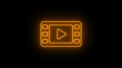 Minimalist Camcorder Icon: Black and White Vector Illustration for Video and Film Production, Multimedia Recording, and Cinematography Equipment. Simple Digital Camera Symbol for Media