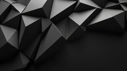Fototapeta premium Abstract Black Geometric Background