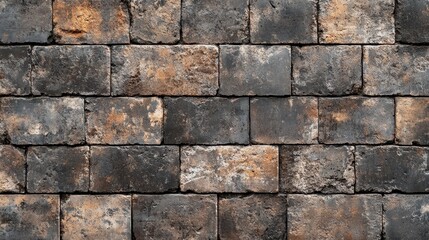 Obraz premium Old Weathered Brick Wall Background with Rustic Texture