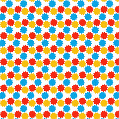 A colorful  abstract pattern design Print