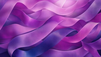 Colorful abstract design featuring wavy patterns and purples hues.