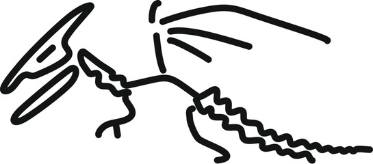 Hand drawn doodle of a roaring dinosaur breathing fire, perfect for children's books or educational materials